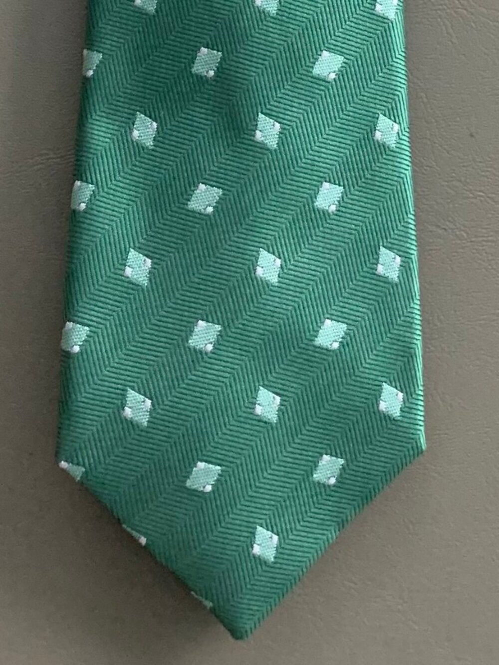 Alfani Men's Slim 2.75'' 100% Polyester Neck Tie, Sage Green Arctic Neat